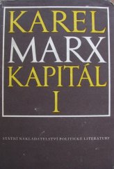 kniha Kapitál I. - Výrobní proces kapitálu - kritika politické ekonomie., Státní nakladatelství politické literatury 1953