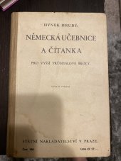 kniha Německá učebnice a čítanka Pro vyšší průmyslové školy, Státní nakladatelství 1930