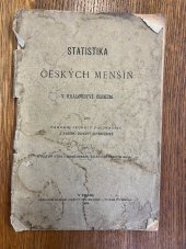 kniha Statistika českých menšin v království Českém, Nákladem Národní Jednoty Pošumavské 1893