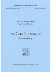 kniha Veřejné finance pracovní listy, Akademické nakladatelství CERM 2008