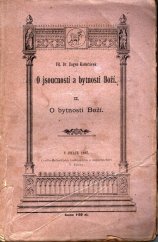 kniha O jsoucnosti a bytnosti boží. II. - O bytnosti boží, Cyrilo-Methodějská knihtiskárna a nakladatelství V. Kotrba 1897