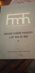 kniha Nouzové peněžní poukázky z let 1848 až 1850 ze severních a východních Čech, Kraj. muzeum 1967