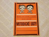 kniha Metodické listy Botanik 12-15 let, Krajský dům pionýrl a mládeže v Hradci Králové 1976