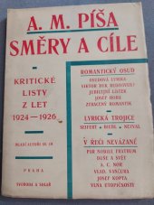 kniha Směry a cíle kritické listy z let 1924-1926, František Svoboda a Solař Roman 1927