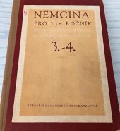 kniha Němčina pro 3. a 4. ročník hospodářských škol se čtyřletým studiem, SPN 1962