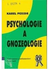kniha Psychologie a gnozeologie, Aleš Čeněk 2000