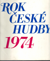 kniha Rok české hudby 1974 Sborník, Panton 1974