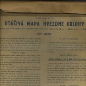 kniha Otáčivá mapa hvězdné oblohy Pomůcka k rychlé a povšechné orientaci na obloze, Orbis 1953