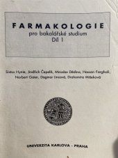 kniha Farmakologie pro bakalářské studium, Karolinum  1996