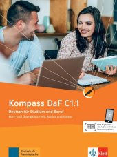 kniha Kompass DaF C1.1 Deutsch fürStudium und Beruf - Kurs-und Übungsbuch, Klett 2021
