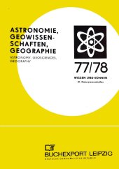 kniha Astronomie, Geowissen - Schaften, Geographie Astronomy, Geosciences, Geography, Buchexport Leipzig 1977