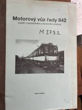 kniha Motorový vůz řady 842, DEPO TURNOV 1985