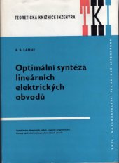 kniha Optimální syntéza lineárních elektrických obvodů, SNTL 1973