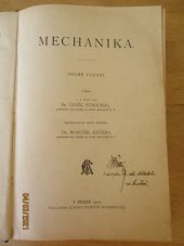 kniha Mechanika, Jednota českých mathematiků 1910