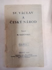 kniha Sv. Václav a český národ, Mír v národě 1929