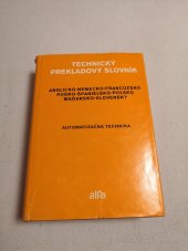 kniha Technický prekladový slovník Automatizačná technika, Alfa 1975