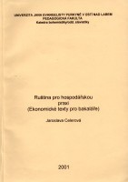 kniha Ruština pro hospodářskou praxi (ekonomické texty pro bakaláře), Univerzita Jana Evangelisty Purkyně, Pedagogická fakulta 2001