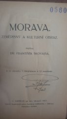 kniha Morava zeměpisný a kulturní obraz, František Skovajsa 1917