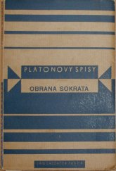 kniha Euthyfron Obrana Sokrata ; Kriton, Jan Laichter 1934