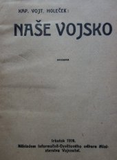 kniha Naše vojsko, Informačně-Osvětový odbor Ministerstva Vojenství  1919