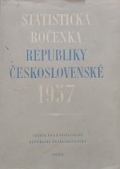 kniha Statistická ročenka republiky Československé, Orbis 1957