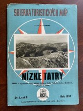 kniha Sbierka turistických máp Nízké Tatry, RCR Slovakotour 1952