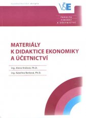 kniha Materiály k didaktice ekonomiky a účetnictví, Oeconomica 2016