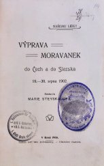 kniha Výprava Moravanek do Čech a do Slezska 18.-30. srpna 1902, Moravská akciová knihtiskárna 1903