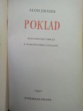 kniha Poklad historický obraz z osmnáctého století, Vyšehrad 1952