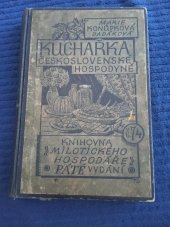 kniha Kuchařka československé hospodyně Sbírka vyzkoušených předpisů pro občanskou kuchyni, Milotický hospodář 1946