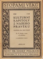 kniha Kulturní kapitoly z našeho pravěku, Společnost přátel starožitností 1940