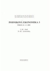 kniha Podniková ekonomika 3 [úprava k 1.1.2002], Moraviapress 2002