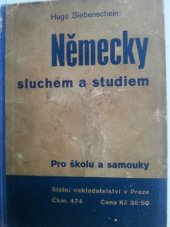 kniha Německy sluchem a studiem pro školu a samouky, Státní nakladatelství 1935