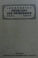 kniha Přehledy věd přírodních. Dílu I. část 2, - Mineralogie., R. Promberger 1927