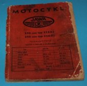 kniha Seznam náhradních součástí pro motocykl JAWA-ČZ 250 Typ 353/04, Závody 9. května n.p. 1958