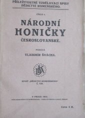 kniha Národní honičky českoslovanské, Dědictví Komenského 1912