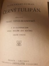 kniha černý tulipán, Kotík 1918