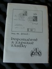 kniha Doporučené a zapsané zásilky, edice APH č.4 1993