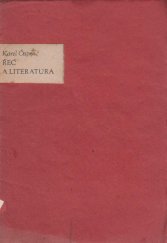 kniha Řeč a literatura chvála řeči české, Dr. Jan Loužil 1927