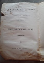 kniha Myslivecká kuchařka, Knihovna loveckeho obzoru 1911