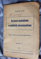 kniha Buržoasní nacionalismus a proletářský internacionalismus, Kulturně propagační odd. sekretariátu ÚV KSČ 1949