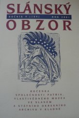 kniha Slánský obzor 2001 Ročenka společnosti Patria, Vlastivědného muzea ve Slaném a Státního okresního archivu v Kladně, Státní okresní archiv Kladno 2001