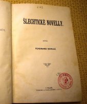 kniha Šlechtické novelly, J. Otto 1888