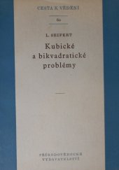 kniha Kubické a bikvadratické problémy, Přírodovědecké vydavatelství 1951