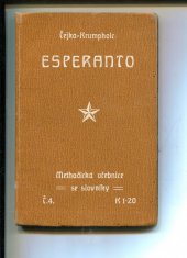 kniha Esperanto malá učebnice, Theodor Čejka 1908