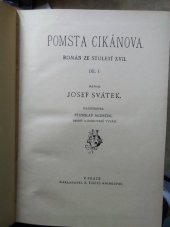 kniha Pomsta cikánova Díl I román ze století XVII., F. Topič 1928