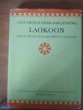 kniha Laokoon čili o hranicích malířství a poesie, SNKLHU  1960