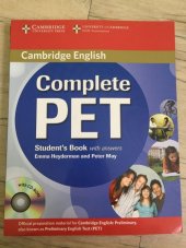 kniha Complete PET Student's Book with answers, Cambridge University Press 2010