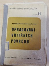 kniha Opracování vnitřních povrchů, Orbis 1947