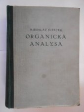 kniha Organická analysa, Přírodovědecké nakladatelství 1950